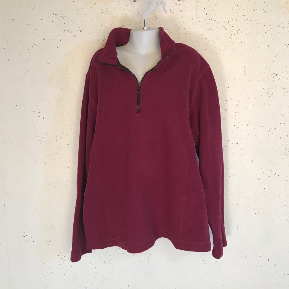 Lands End 1/4 Zip Fleece Pull Over